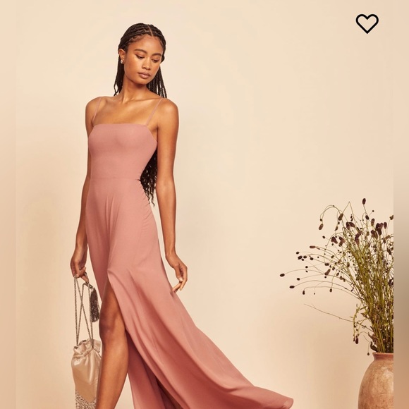 REFORMATION Ingrid Dress in Praline - Picture 4 of 6